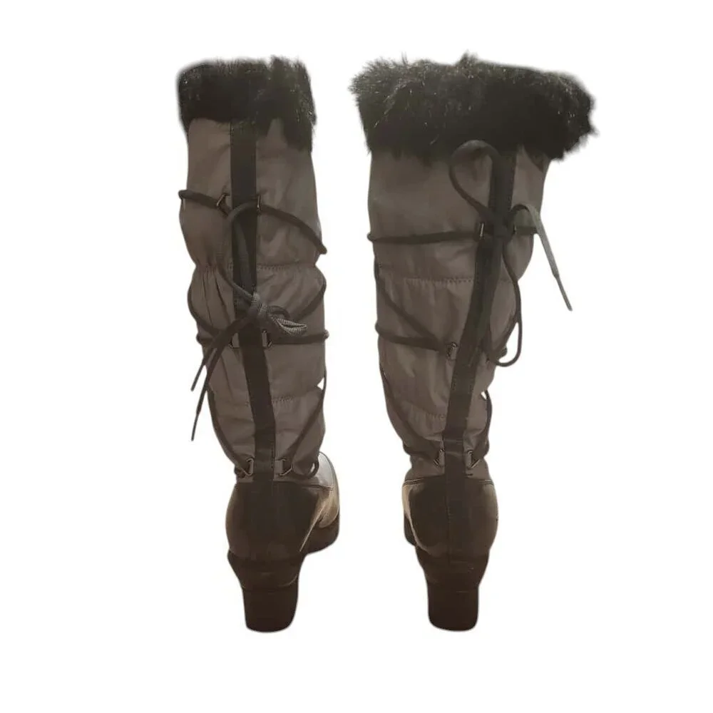 Cougar Barley Mid Calf Snow Boots Women's Size 8M Gray Outdoor Hiking